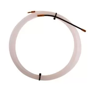 Протяжка кабельная (мини УЗК в бухте), нейлон, d=3мм, 5м, латунный наконечник, заглушка REXANT
